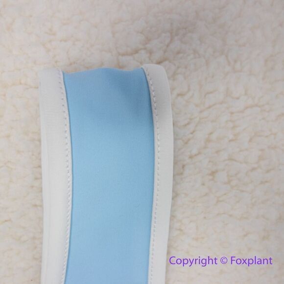 NEW Stone Fox Swim x Free People Dahlia bikini top, Summer Song blue, size M - Picture 8 of 12